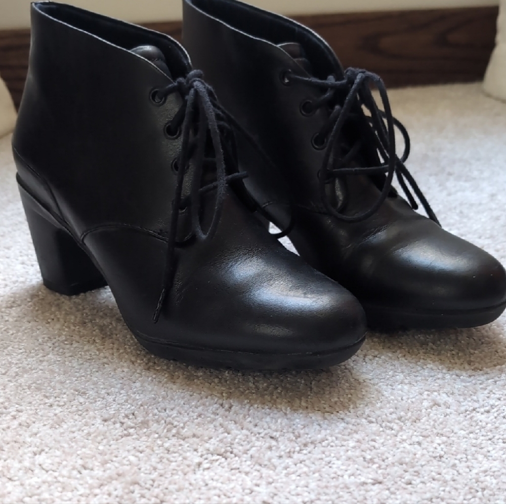 Clarks Black Ankle Booties